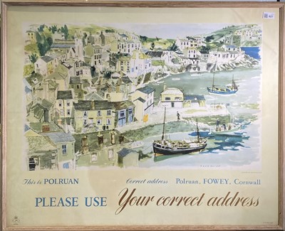 Lot 621 - David KNIGHT GPO poster, Polruan 74 x 92cm