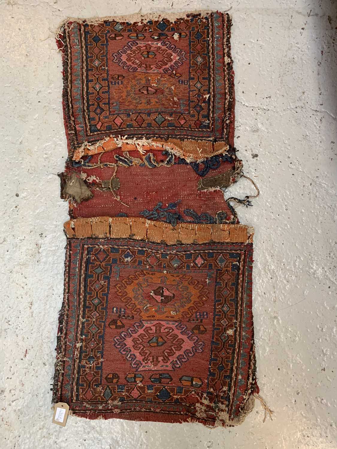 Lot 498 - A Soumakh saddle bag, 117 x 51cm.