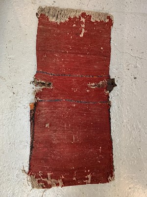 Lot 498 - A Soumakh saddle bag, 117 x 51cm.