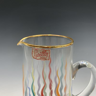 Lot 908 - A French glass lemonade set by Leville, Paris,...