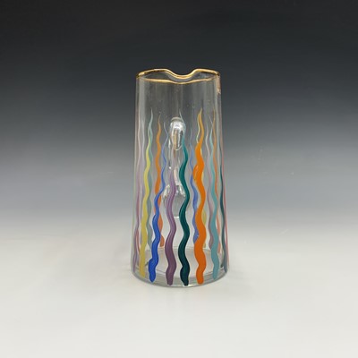 Lot 908 - A French glass lemonade set by Leville, Paris,...