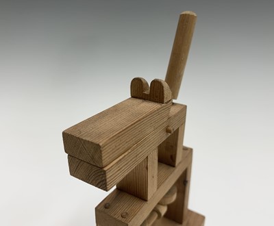 Lot 402 - Peter MARKEY (1930-2016) Dog A wooden...