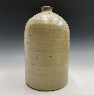Lot 585 - A stoneware flagon inscribed 'John Lovidond &...