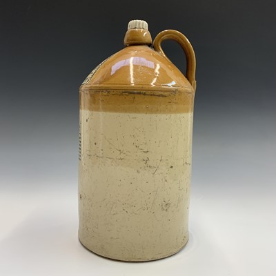Lot 585 - A stoneware flagon inscribed 'John Lovidond &...
