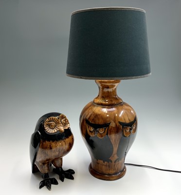 Lot 202 - A mid century Italian table lamp decorated...