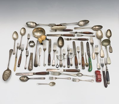 Lot 541 - A quantity of silver plated cutlery, to...