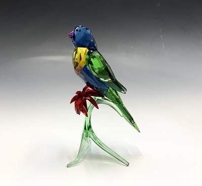 Lot 241 - A Swarovski Crystal bird ornament, 'Rainbow...