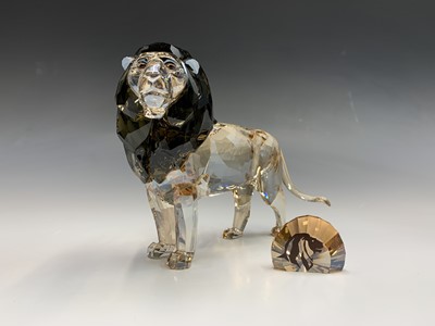 Lot 236 - A Swarovski Crystal Society ornament, 'Lion...