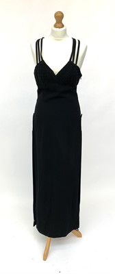 Lot 2845 - A black evening dress by Louis Feraud, UK size...