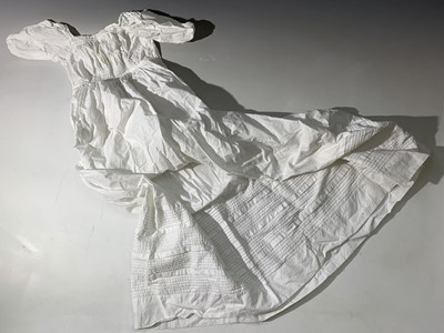 Lot 2842 - Three good christening robes, one fine wool...