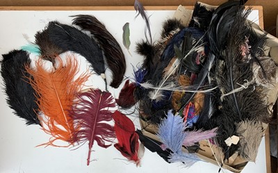 Lot 2826 - Large quantity of hat and head dress feathers...