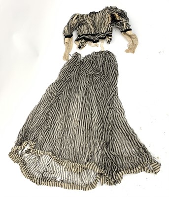 Lot 2841 - Victorian outfits, one brown velvet,...