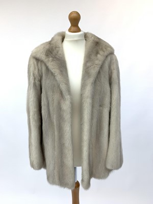 Lot 2846 - A quality pale mink jacket with silk lining in...