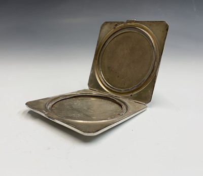 Lot 65 - A silver small cigarette case and two silver...
