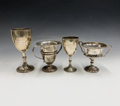 Lot 116 - Four silver cups 28.3oz