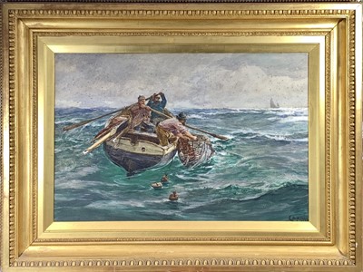Lot 277 - Charles Napier HEMY (1841-1917) Hauling Crab...
