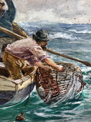 Lot 277 - Charles Napier HEMY (1841-1917) Hauling Crab...
