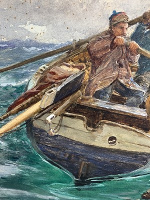 Lot 277 - Charles Napier HEMY (1841-1917) Hauling Crab...
