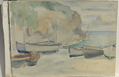 Lot 257 - Cadgwith A group of ten unframed watercolours...