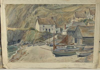 Lot 257 - Cadgwith A group of ten unframed watercolours...