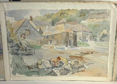 Lot 257 - Cadgwith A group of ten unframed watercolours...