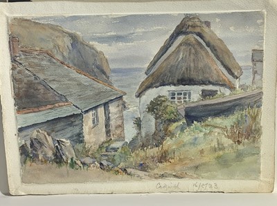 Lot 257 - Cadgwith A group of ten unframed watercolours...