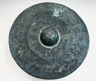 Lot 104 - A large Chinese beaten bronze gong, early 19th...