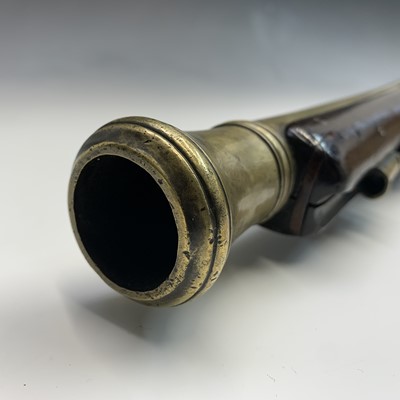 Lot 591 - A late 18th century flintlock blunderbuss, the...