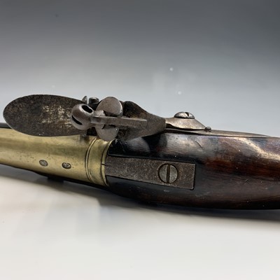 Lot 591 - A late 18th century flintlock blunderbuss, the...