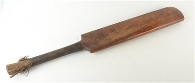 Lot 105 - A Frowd's patent cricket bat, with white metal...