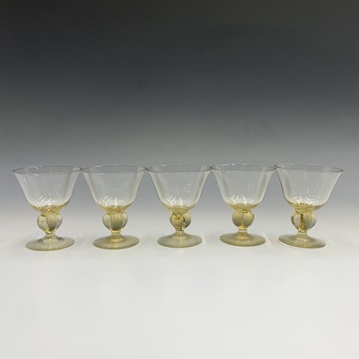 Lot 1097 - A Whitefriars amber glass decanter and stopper,...