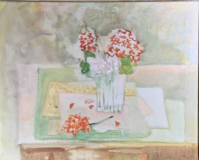 Lot 635 - Alice VALENSTEIN (1904-2002) Still life Oil on...