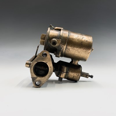 Lot 607 - A vintage brass part carburetor, by Andersons...