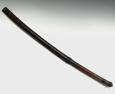 Lot 1029 - A Burmese dha sword, 19th century, with a...