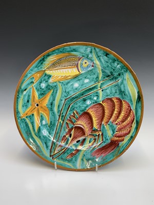 Lot 964 - A Brown Westhead Moore 'Teutonic' pattern blue...