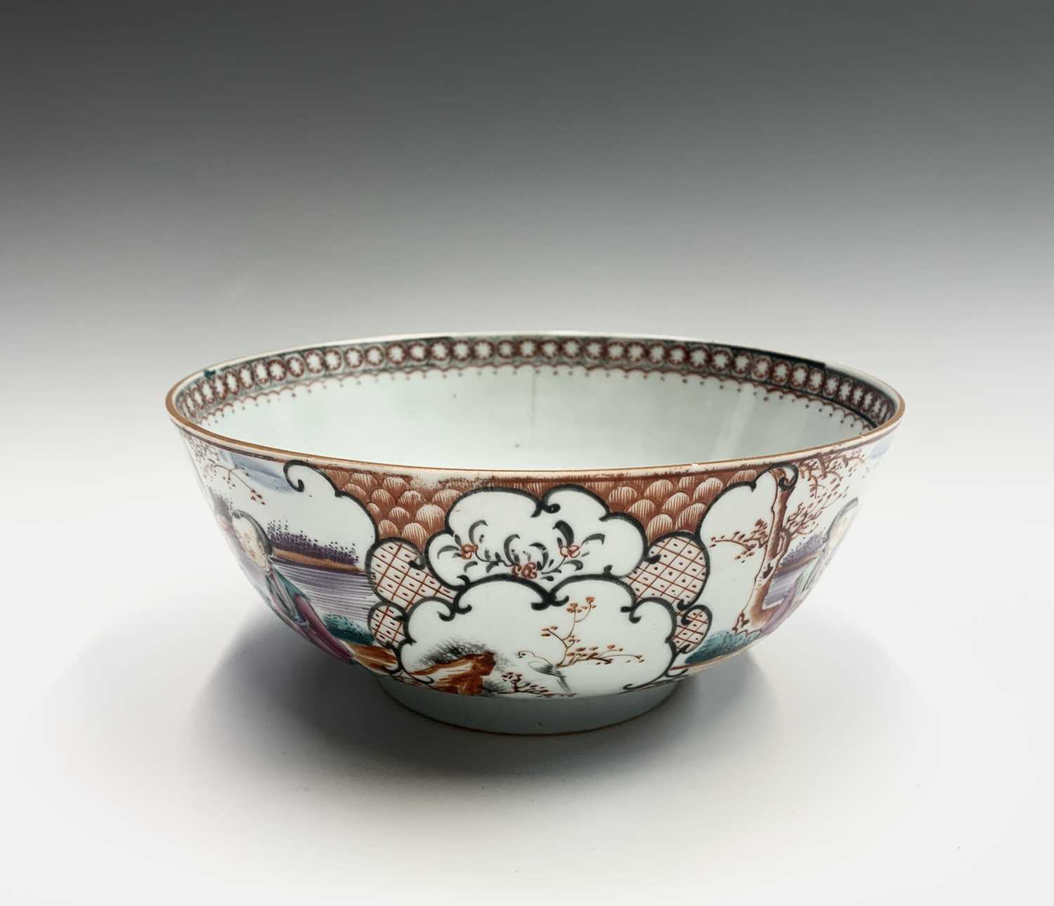 Lot 133 - A Chinese export porcelain 'Mandarin Palette'...
