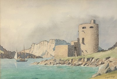 Lot 290 - Hugh E RIDGE (1899 - 1976) Cromwell's Castle,...