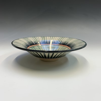 Lot 1104 - A Christine Feiler studio pottery footed bowl,...