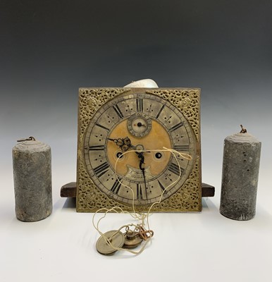 Lot 2942 - Brass mounted eight day longcase movement...