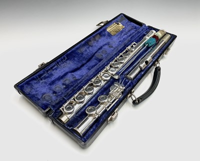 Lot 36 - A silver plated concert flute, by Gemeinhardt,...