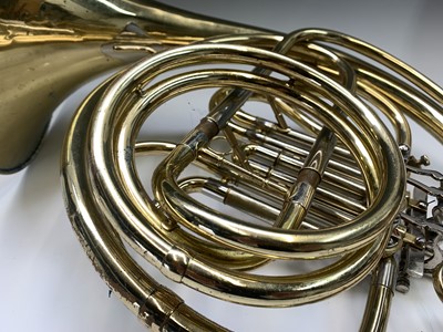 Lot 40 - A brass French horn, by Anborg Como, Single...