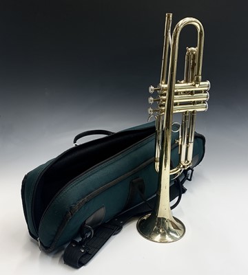 Lot 41 - A Boosey & Hawkes B & H 400 brass trumpet, in...