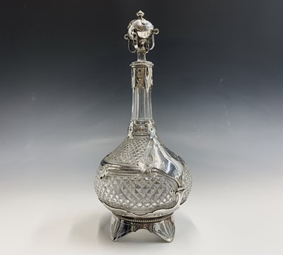 Lot 166 - A fine Victorian silver plated and cut glass...