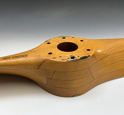 Lot 702 - A laminated wood Sensenich Corp twin blade...
