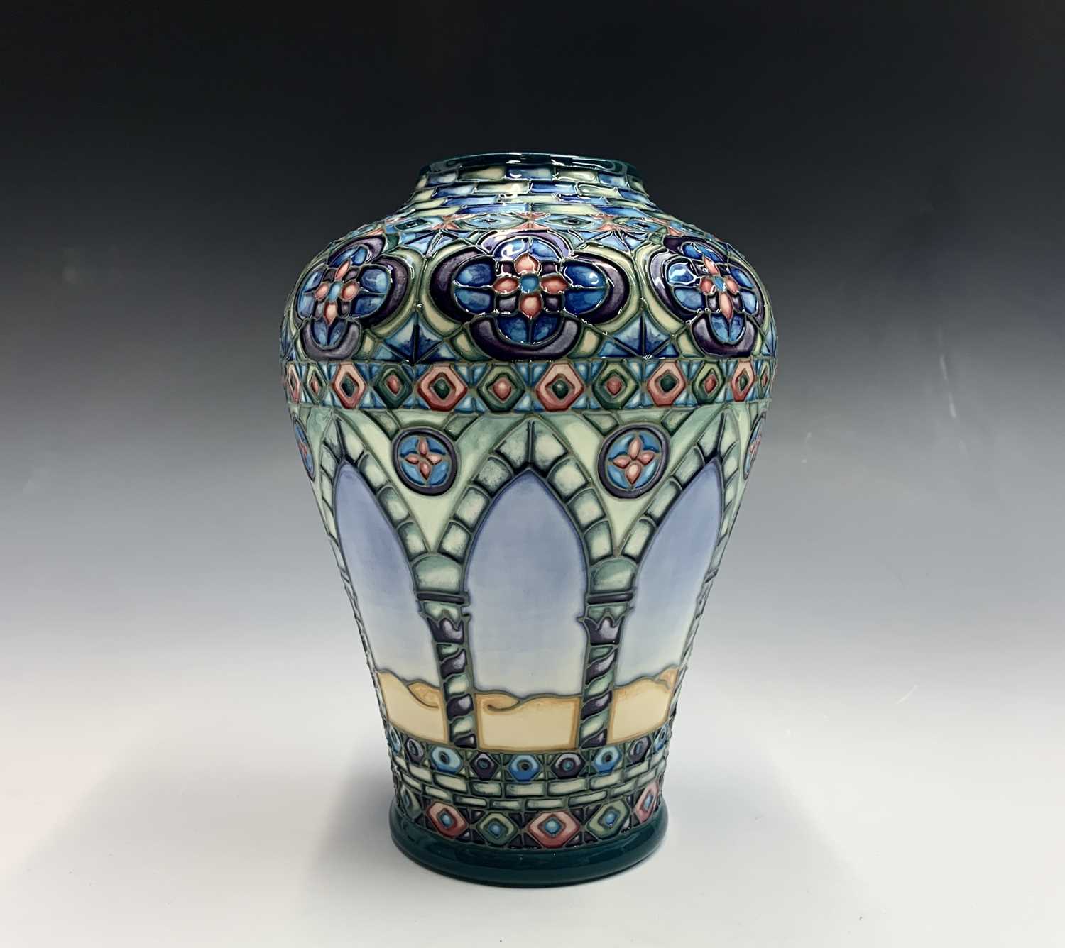 Lot 818 - A Moorcroft 'Meknes' pattern vase, designed