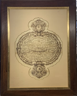 Lot 1555 - An indenture on vellum with three attached...
