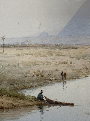 Lot 847 - Spyridon SCARVELLI (1868-1942) Pyramids at...