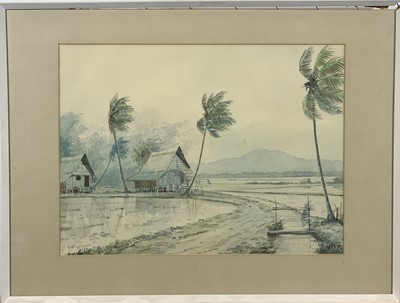 Lot 854 - Abu Bakar IBRAHIM (1925-1977) Junk sailing...