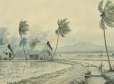 Lot 854 - Abu Bakar IBRAHIM (1925-1977) Junk sailing...