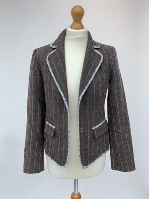 Lot 2862 - A Boden wool jacket with floral trim, size 10,...